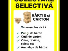 Indicator pentru colectare selectiva hartie si carton